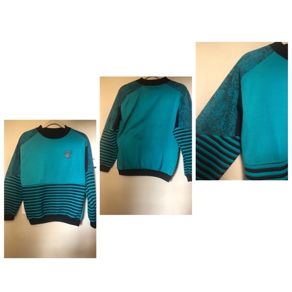 Wild Thunder teal/black crewneck - Picture 2 of 3
